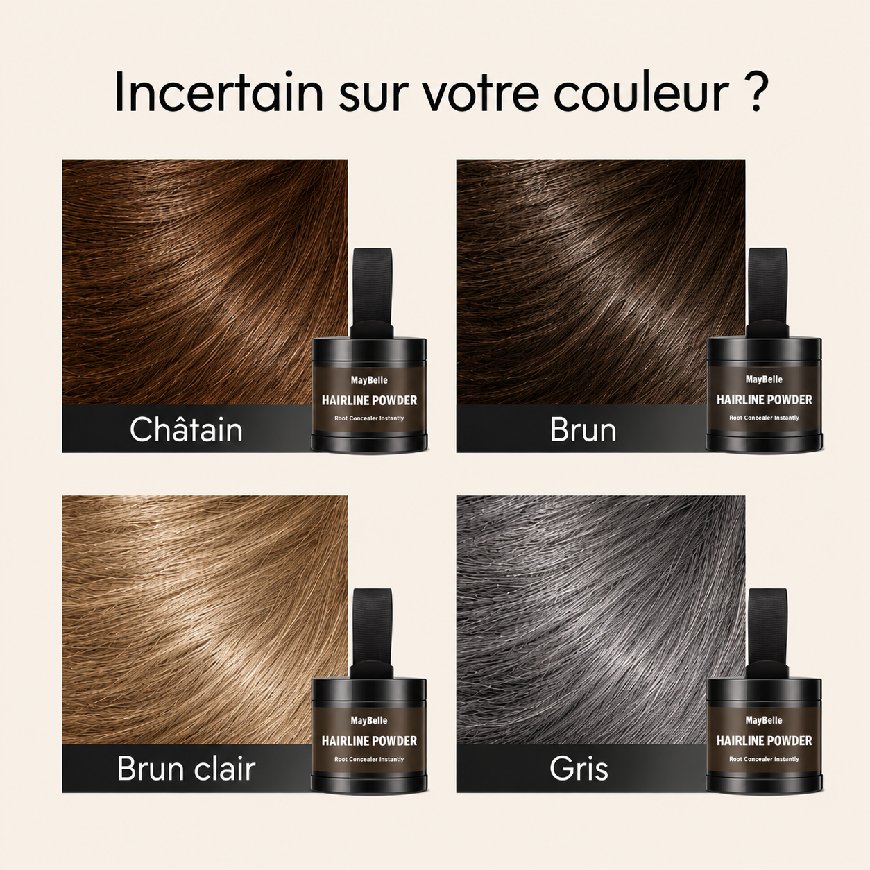 KAPILAR — Poudre compacte cache-racines pour densité instantanée
